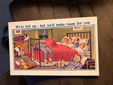 We’re full up - but we’ll make room for you. comic postcard picture