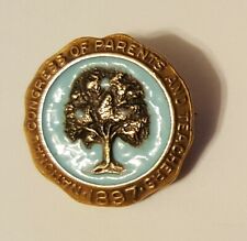 National Congress Parents & Teachers 1897 Tree Pin Member 1/20 10k Gold Fill picture