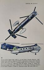 NEAT ~ Boeing Vertol 44 Helicopter Information Picture Collectible Article picture