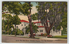 Postcard Vintage Elks Club Home Building in Orlando, FL. picture