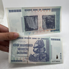 One Hundred Trillion Dollar Banknote Blue zim paper Trillion Note non-currency picture