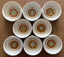 Vintage Mid Century Georges Briard Stone Ware Dinner Bowls Lot of 8 picture