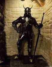 Medieval Copper Armor Suit Wearable Knight Gothic Full Body Armor Horn Helmet picture