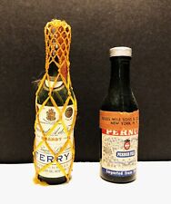 VTG Miniature Liqueur Bottles : Pernod Fils Anis, France and Terry Brandy, Spain picture