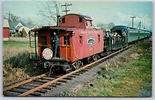 Postcard Morris County Central RR Red Caboose C54 picture