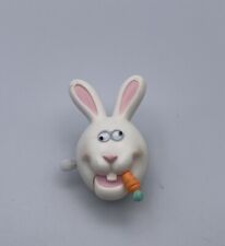 Vintage 1987 Hallmark Wind Up Bunny with Google Eyes & Moving Mouth Pin picture