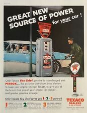 Rare 1950's Vintage Original Texaco Gas Station Dealers Oil Ad Advertisement picture