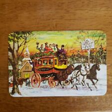 Vintage Postcard Christmas Happy Valley Inn Horse Drawn Stage Coach picture