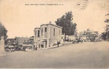 Postcard NH: Main & High Streets, Somersworth, New Hampshire, B&W Photo, c1945 picture