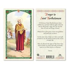 Saint Bartholomew with Prayer to St. Bartholomew - Paperstock Holy Card 171ENL picture