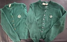 2 Vintage Girl Scout SWEATERS-1950’s, 1980’s picture