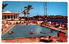 Bermuda-The Pool At The Princess Hotel, Advertisement, Vintage c1967 Postcard picture