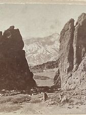 Colorado Springs CO Garden Of Gods Stagecoaches Stereoview SV Photo picture