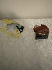 Pair of Fish - Glass and one believed to be Russian Agate picture