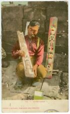 c1905 Native American Indian Totem Maker - posted Seattle Washington picture