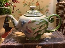 Temptations by Tara~”DRAGONFLY”~50 OZ~Teapot~Hand Painted/Hand Crafted~Beautiful picture