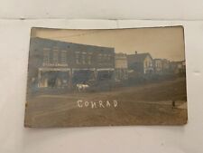 c.1910 Stark & Marsh Grocers & Carpets Main Street Conrad Iowa RPPC Postcard picture