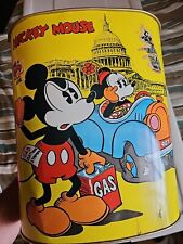  Vintage Mickey Mouse Walt Disney Trash Can Waste Basket Cheinco Made In USA picture
