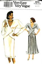 Vogue Pattern 9959 ©1987 Misses Dress, Size 8-12; FF picture