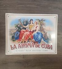 San Cristobal Metal Display Sign 14x11 Inches New With Plastic Lining Intact picture