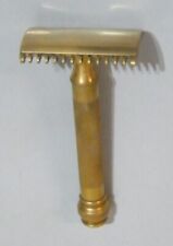 Vintage Gillette Old Type Open Comb Ball End  Gold Razor picture
