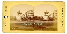 New York City NYC - UNION SQUARE & WASHINGTON MONUMENT - c1880s Stereoview picture