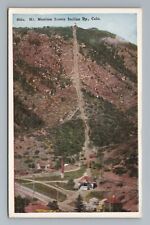 Mt Manitou Incline Railway Colorado Postcard picture