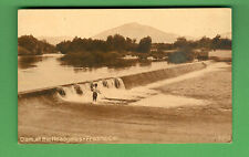 c. 1910 PACIFIC NOVELTY COMPANY - DAM AT THE HEADGATES - FRESNO CALIFORNIA picture