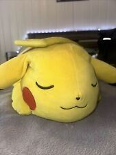 Pokemon 18” Sleeping Pikachu Soft Jumbo X Large Plush stuffed Pillow picture