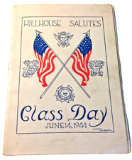 NEW HAVEN HIGH SCHOOL HILLHOUSE SALUDES June 14 1944 PROGRAM picture