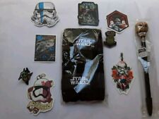 Lot Of Star Wars Collectibles Memorabilia Stickers Pins Pen Ect picture