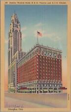 Postcard Deshler Wallick Hotel RKO Theatre and AIU Citadel Columbus OH  picture