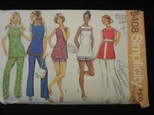 Simplicity Pattern 9408 Size 16 Misses PANTS, SHORTS & TUNIC Vintage 1971 picture