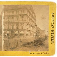 Second Masonic Hall Manhattan Stereoview c1875 New York 6th Avenue 23rd St A2484 picture