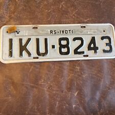 Brazil 🇧🇷 Brazilian ￼License Plate Rare Ivoti Vintage RS Touch Up IKU 8243 picture