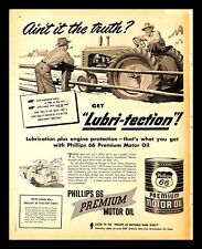1949 Phillips 66 Premium Motor Oil Vintage PRINT AD Farm Tractor Agriculture 40s picture