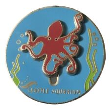 Vintage Seattle Aquarium Octopus Travel Souvenir Pin picture