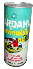 VINTAGE BARDAHL LUBRICANTS SNOWMOBILE RACING ADVERTISING OIL TIN CAN USA NOS picture