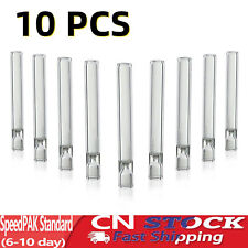 10x Thick Glass Tobacco Glass Pipe Reusable One Hitter Cigar Smoking Tube Pipes picture