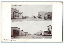 c1910 East West Main Street Multi-View McCallsburg Iowa Antique Vintage Postcard picture