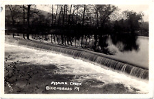 Boone's Dam on Fishing Creek Bloomsburg Pennsylvania PA 1932 RPPC Postcard Photo picture