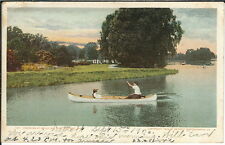 AZ-143- Canoeing at Belle Isle Park Detroit MI 1901-1907 Undivided Back Postcard picture