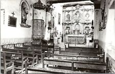 RPPC Chapel, Mission San Juan Capistrano California- Photo Postcard Bob Plunkett picture