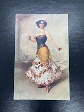 Antique Rare  RUSSIAN postcard ART Daniel HERNANDEZ MORILLO (1856-1932) Dancer picture