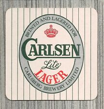 Carlsberg Brewery Beer Coaster-Carlsen Lite Lager-Denmark-2411 picture