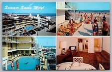 Wildwood Crest New Jersey Summer Sands Motel Multi View Chrome Postcard picture
