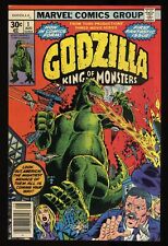 Godzilla #1 NM 9.4 Nick Fury Jimmy Woo Herb Trimpe Cover and Art Marvel 1977 picture