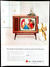 RCA Victor Color TV Original 1957 Vintage Print Ad picture