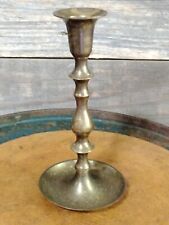 Antique Bronze Tapered Candlestick Holder 6.5 In  picture