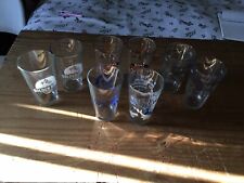 VINTAGE GLASS BEER PINT SET OF 8 KONA,CORONA,GOLDEN,PACIFICO & GOLDEN DODGERS  picture
